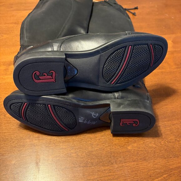 Justin field boots 9 riding Windshire equestrian tall over the knee leather - Picture 9 of 14